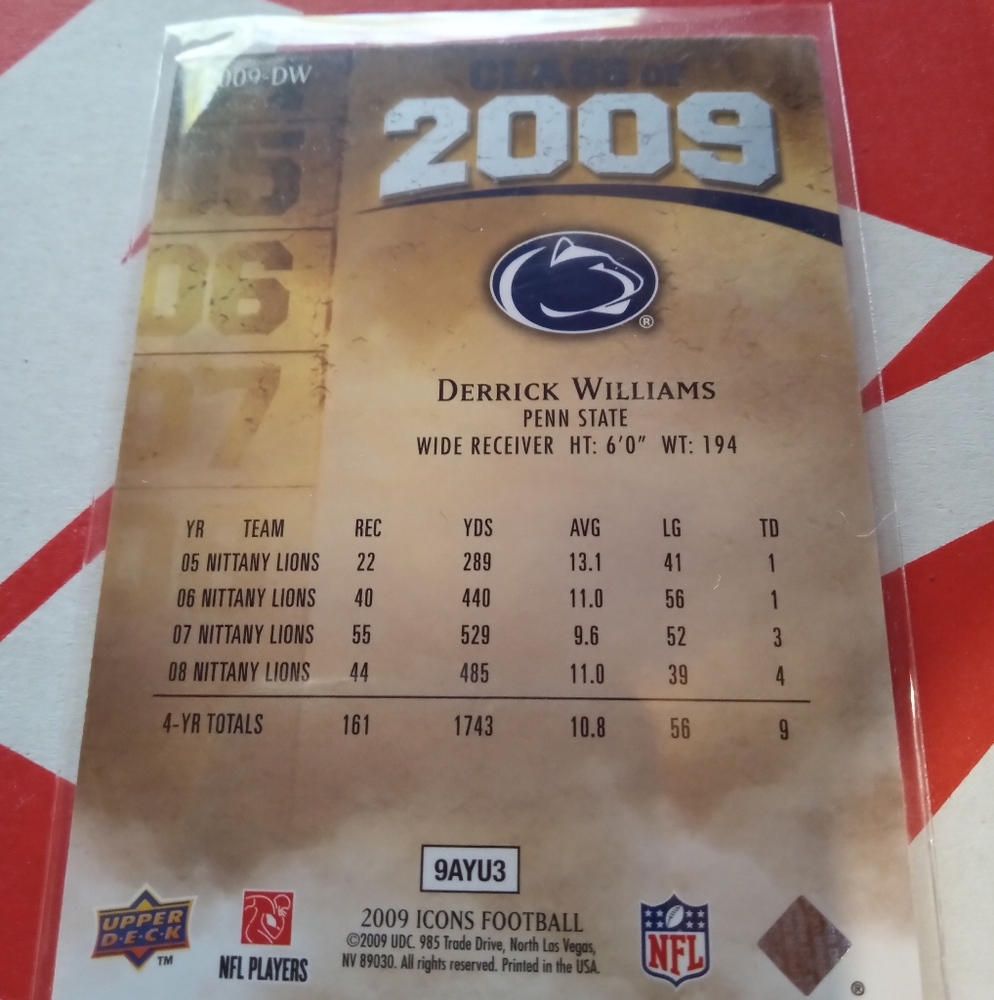 Derrick Williams Icons (Rookie) Card - Picture 2 of 2